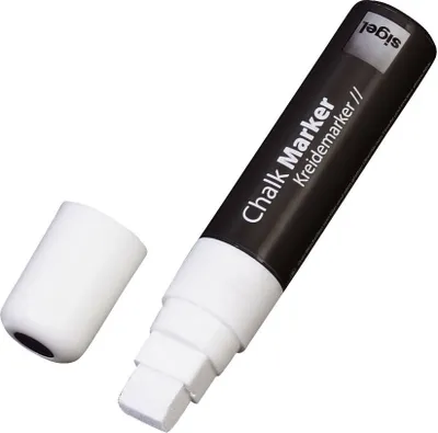 Zdjęcie produktu dla Sigel® GL171 Marker kredowy 150 - końcówka klinowa 5-15 mm, biały