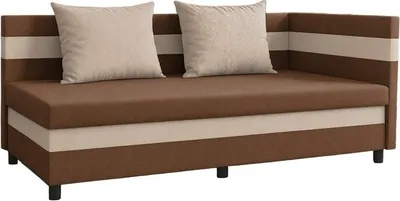 Produktbild von Kondela Einzelbett (Schrankbett) mit Stauraum Paulita - braun / beige