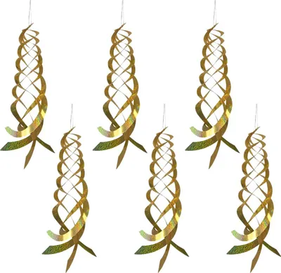 Produktbild von Spiralreflektor zur Vogelabwehr, hängendes, reflektierendes Vogelabwehrgerät, z. B. für Spechte, Tauben und Gänse, 6er-Pack