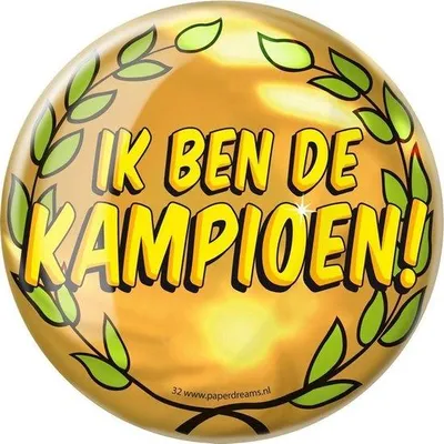 Productafbeelding van Paperdreams - Button XL - Kampioen