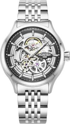 Produktbild von Herrenuhr ROAMER 101984 41 85 10 klassisch, skelettiert, aus Edelstahl
