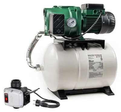 Produktbild von DAB Aquajet 102/20 M mit Trockenlaufschutzsystem - Hauswasserwerk - 3600 L/Std. - 1130W - Förderhöhe 54m - Automatische Ein- / Ausschaltung - Bewässerung