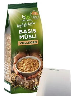 Produktbild von biozentrale Basis Müsli vollkorn (750g Packung) + usy Block