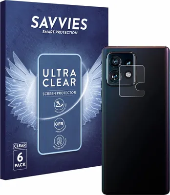 Produktbild von 6x Für Motorola Edge 40 Pro (NUR Kameraschutz) Schutzfolie Savvies Displayschutz Display Schutz Folie Klar Transparent