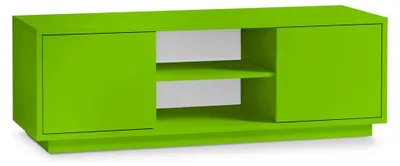 Produktbild von AILEENSTORE TV-Lowboard Eyecatcher - Fernseher-Tisch in Holz-Optik - HiFi-Kommode mit 2 Türen & 2 Fächern - Wohnzimmer-Möbel, Farbe:Grün