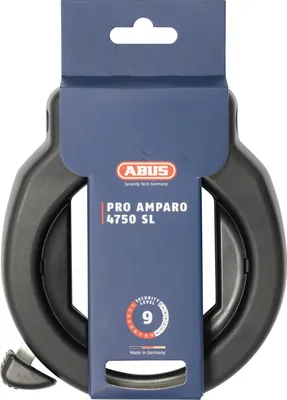 Produktbild von ABUS Rahmenschloss PRO AMPARO 4750SL R - Fahrradschloss zur Befestigung am Rahmen des Fahrrads - 8,5 mm - ABUS Sicherheitslevel 9 - Schwarz