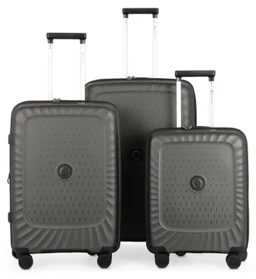 Produktbild von HAUPTSTADTKOFFER - Kotti - 3er Kofferset robuste Hartschale aus recyceltem PP-Material leichte Trolleys Polypropylen Hartschale, 4 Rollen, TSA-Schloss,Titan