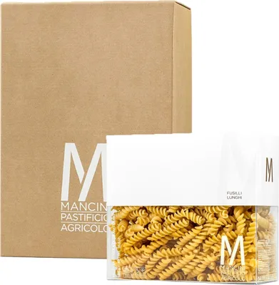 Zdjęcie produktu dla Mancini Pastificio Agricolo - Fusilli Lunghi - Italienische handwerkliche Nudeln - 6 x 1 Kg