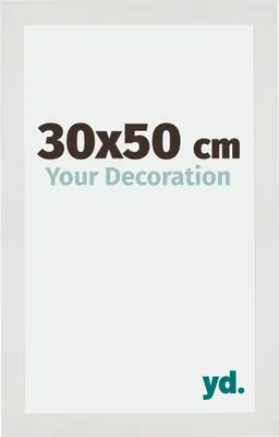 Produktbild von Bilderrahmen, 30x50 cm, Weiß Matt, MDF, Mura