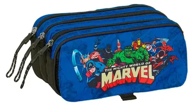 Produktbild von Safta Avengers 21.5x10x8 Cm Triple Mäppchen Blau  Mann Blau One Size
