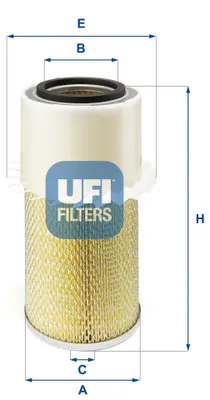 Produktbild von Luftfilter UFI 27.301.00 Filtereinsatz