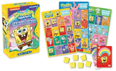 Zdjęcie produktu dla Aquarius SpongeBob gra planszowa Family Bingo *wersja angielska*