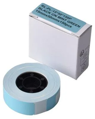 Produktbild von G&G RL-Pl-15*50*150-BK/MN-110HW, Mintfarbe, ISO9001, ISO14001, G&G GGAT 110HW, 1,5 cm, 5 cm, 150 Stück(e)