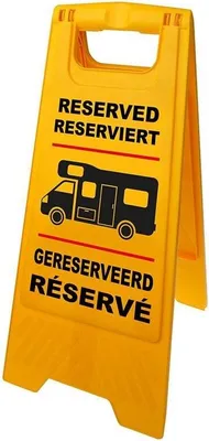 Obrázek produktu pro ProPlus Markierungsschild Warnschild "Reserviert" für Reisemobil