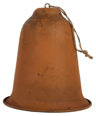 Immagine prodotto di Clayre & Eef, decorazione natalizia a forma di campanella, diametro 15 cm, altezza 17 cm, colore marrone, materiale: metallo