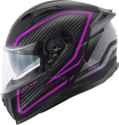 Obrázek produktu pro KAPPA KV52 motocyklová přilba integrální se sluneční clonou Mat Carbon Titan Fuchsia