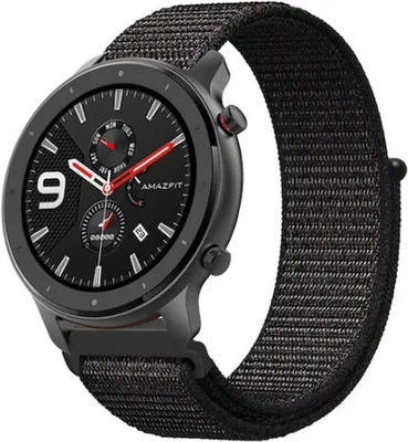 Produktbild von Strap-it Xiaomi Amazfit GTR Armband Nylon (Schwarz)