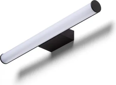 Image de CASSAMBA 60 applique murale acrylique noir laiteux 230V LED 12W IP44 3000K 4000K