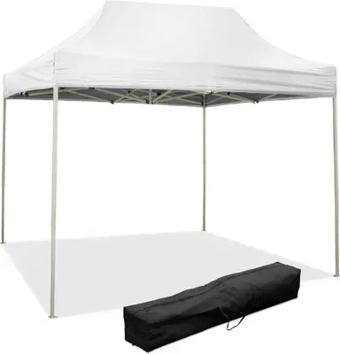 Produktbild von 3 x 2 m weißer Faltpavillon mit wasserdichter PVC-Beschichtung