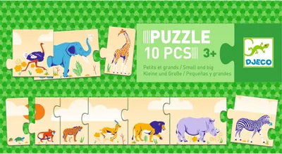 Produktbild von Djeco-Lernspiele: Puzzle Klein & Groß