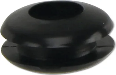 Produktbild von KSS Kabeldurchführungstülle PVC, schwarz, Plattenstärke 1,7, Loch-Ø 5, offen, 1 Stück