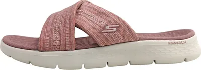 Produktbild von Skechers Damen Go Walk Flex Sandal Impressed, Mauve Textile, 41 EU