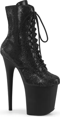Produktbild von FLAMINGO-1020RS Damen Booties von Pleaser, Schwarz  , EU 42, US 12