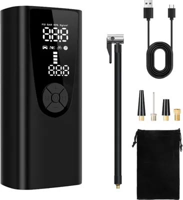 Obrázek produktu pro Elektrická pumpa na kolo Kompresor do auta Svítilna USB-C