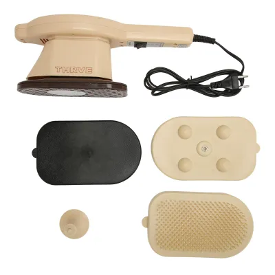 Image de Masseur manuel électrique avec 3 accessoires & fonction chaleur - Massage par tapotements pour le dos, les jambes, les bras & plus, 220V prise UE