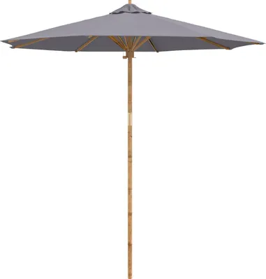 Obrázek produktu pro Zahradní slunečník Tmavě šedá Ø 240 x 260 cm bambus