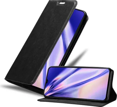 Produktbild von Cadorabo Hülle für Samsung Galaxy M30 / A40s Schutz Hülle in Schwarz Handyhülle Etui Case Cover Magnetverschluss