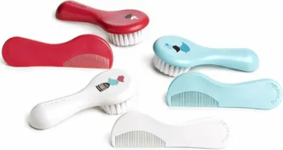 Productafbeelding van HYGGE BABYBORSTEL #WIT, set van 2 stuks