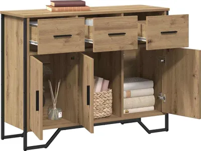 Obrázek produktu pro vidaXL Příborník se zásuvkami Artisan dub 97 x 32,5 x 74,5 cm