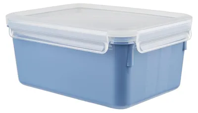 Produktbild von EMSA Clip & Close, Box, Rechteckig, 2,2 l, Blau, Polypropylen (PP), Thermoplastisches Elastomer (TPE), Deutschland