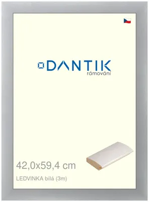 Obrázok produktu pre DANTIK rám 42x59,4 | LEDVINKA biela (Plexi Clear)