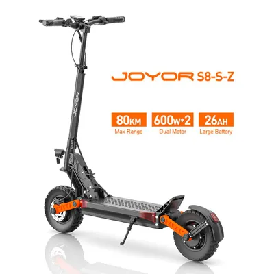 Produktbild von S8-S-Z E-Scooter, 2×600 W, 48 V 26 Ah, 6 Lampen, 10 Zoll, max. Belastung 120 kg