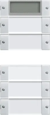 Produktbild von Gira Wippenset 5f Plus (2+3) BSF System 55 reinweiß glänzend, 1 Stk.