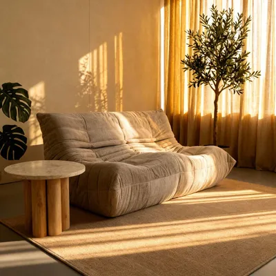 Produktbild von Giga Meubel 2-Sitzer Sofa Bear - Taupe Stoff - 168x100x69cm