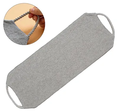 Produktbild von Doppelseitige Duschbürste Körper Peeling Schwamm, Luffa Netz Schwamm, entfernt abgestorbene Haut, fördert Hauterneuerung, für Dusche Pflege