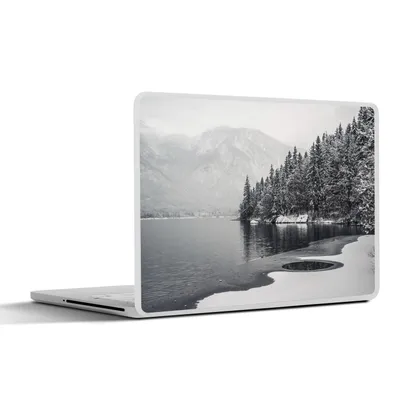 Produktbild von MuchoWow® Laptop Aufkleber Sticker Cover Wasser - Winter - Natur - Kiefernbaum 30x21 cm - Sticker für Laptop - Selbstklebend