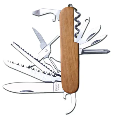 Immagine prodotto di Coltello Tascabile Manico In Legno Naturale