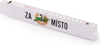 Obrázek produktu pro Metrie | Block 52 Skládací metr, s potiskem Za 3. místo | 2 m