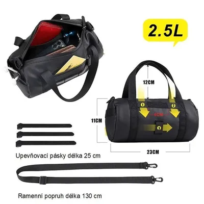 Obrázek produktu pro Rhinowalk brašna na kolo na øídítka RK9101BK èerná