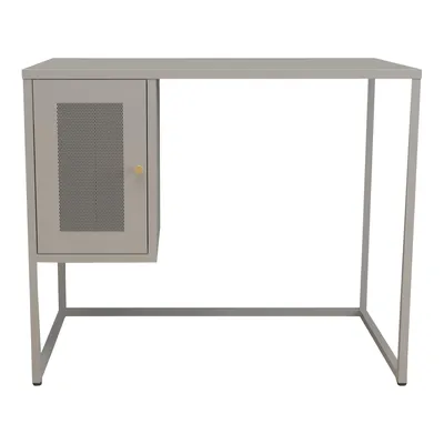 Produktbild von Schreibtisch ‘Sund’ mit Ablagefach rechteckig Stahl 75 x 100 x 50 cm Grau