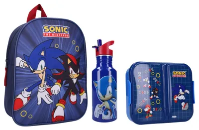 Produktbild von Sonic-Schulset; Rucksack und Lunchbox