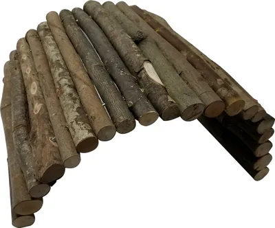 Produktbild von Dehner Nagetier-Zubehör Holzbrücke Cross, 51 x 30 cm, Holz, braun