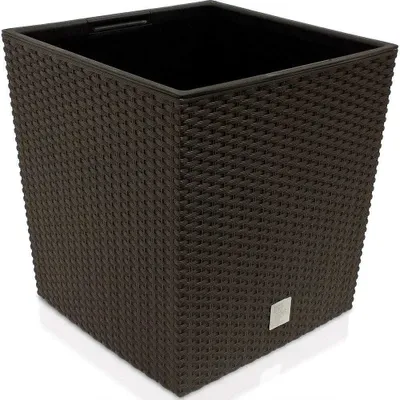 Produktbild von Blumentopf + Einsatz Blumenkübel Rattan RATO LOW DRTS325L Umbra