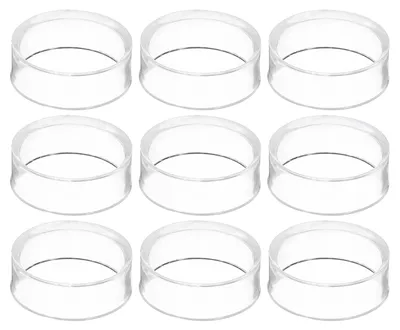 Acryl-Ballhalter 9er-Set, 3,2 cm, transparent für Golfbälle