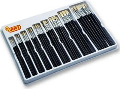 Image de JOVI Set de pinceaux 108pcs (12 x no. 0,2,4,6,8,10,12,14,16)