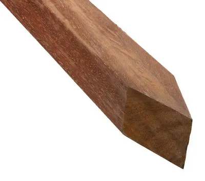 Produktbild von Holzpfahl Hartholz 6 x 6 x 150 cm gespitzt - Pro Stück